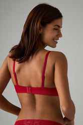 Sutiã push-up com aro com opção de cruzar nas costas